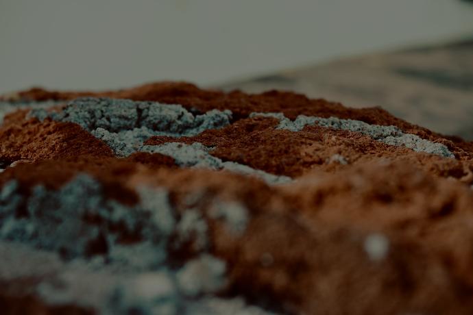 Close-up of rough textured ground with scattered pebbles